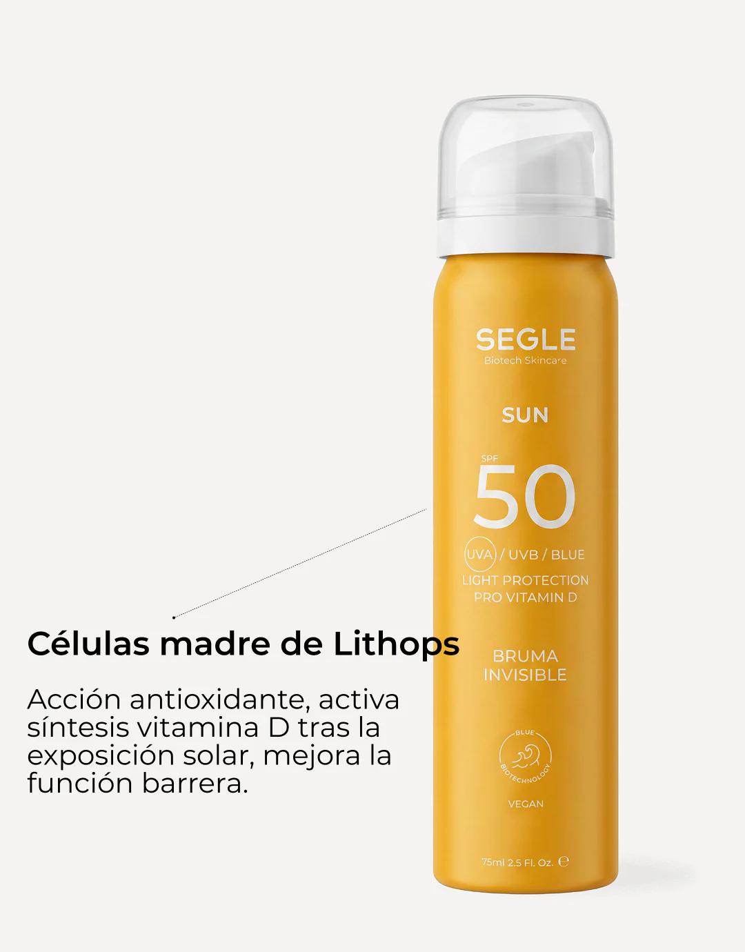 SEGLE BRUMA SOLAR FACIAL INVISIBLE SPF50 - Imagen 4